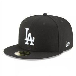 NEW ERA - MLB Baseball Hat - Los Angeles Dodgers 59FIFTY Fitted Cap - Black